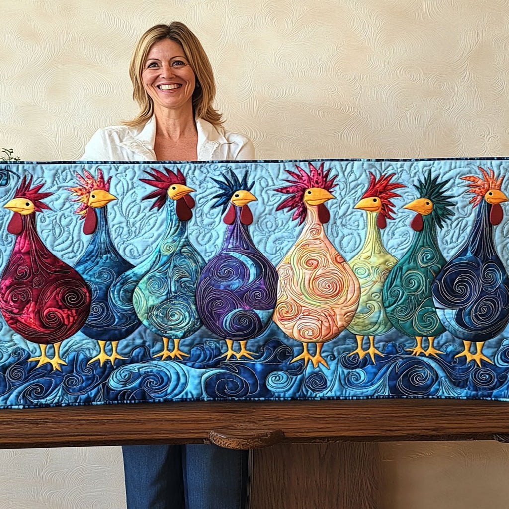 Crowing Crew Table Runner