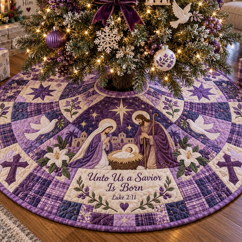 Crowned in Glory Christmas Tree Skirt