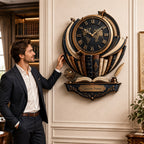 Custom Name Book Globe Wall Clock — personalized with a custom name