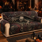 Zombie Bursting Through the Zipper Sofa Cover