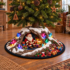 Crystal Christmas Cave Christmas Tree Skirt