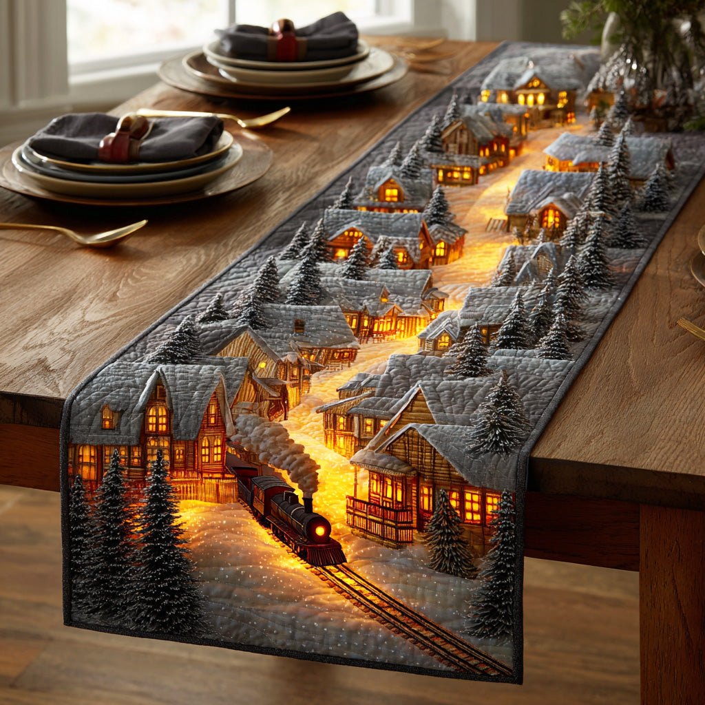 Crystal Snowfield Table Runner