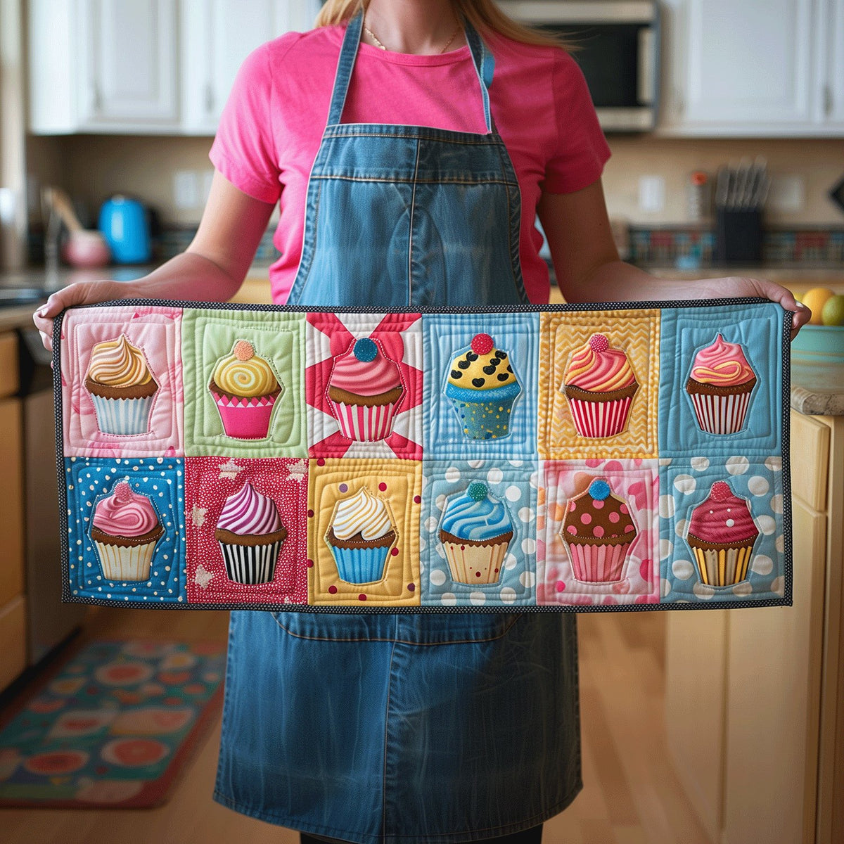 Cupcake Baker Table Runner