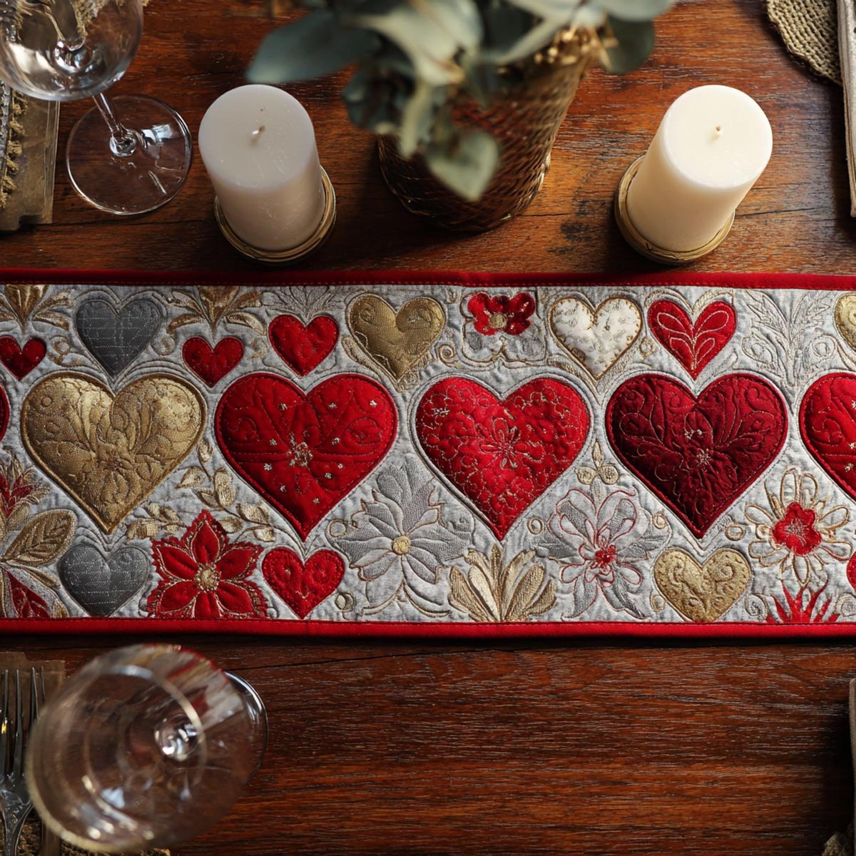 Cupid Charm Table Runner