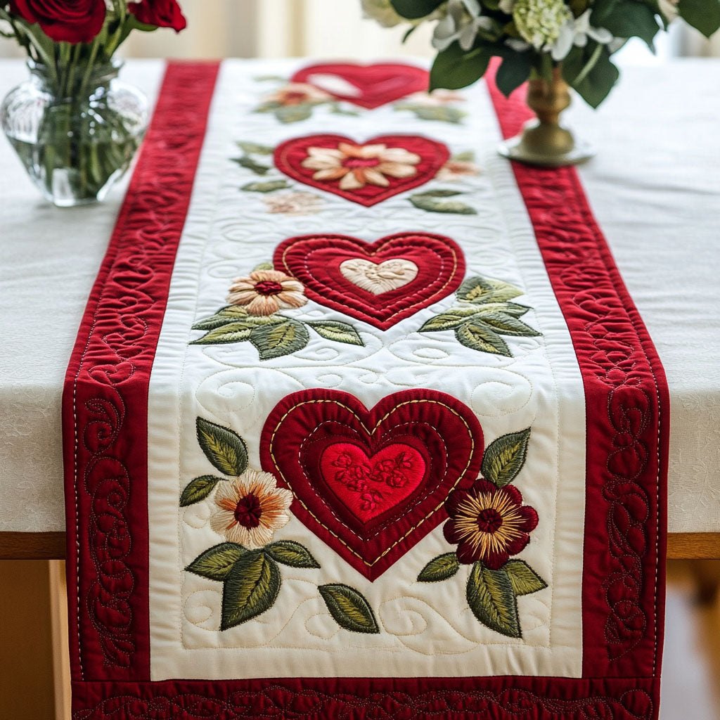 Cupid Whispers Table Runner