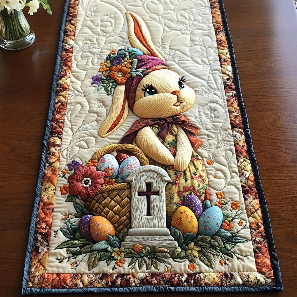 Cute Bunny Tribute Table Runner