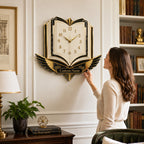 Personalized Open Book Wall Clock — personalized with a custom name