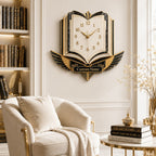 Personalized Open Book Wall Clock — personalized with a custom name