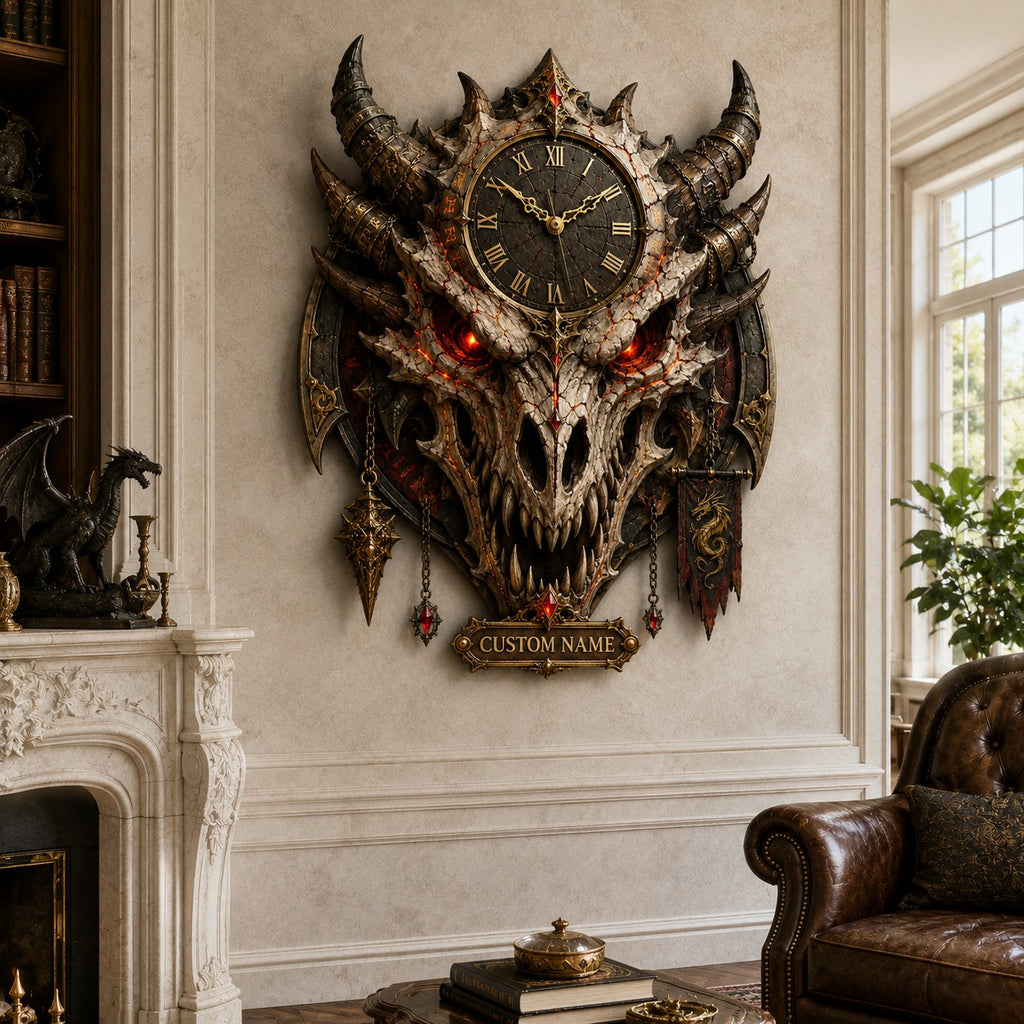 Ancient relic collectors Custom Name Wall Clock — personalized with a custom name