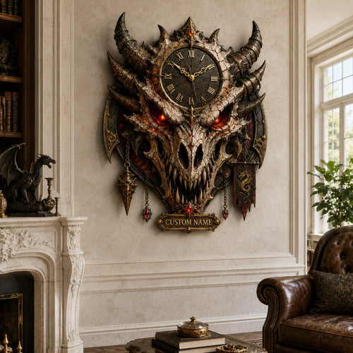 Ancient relic collectors Custom Name Wall Clock — personalized with a custom name