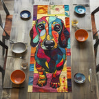Dachie Patchwork Table Runner