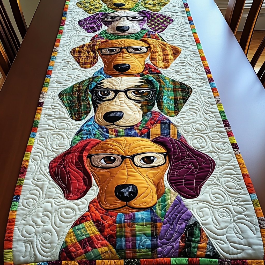 Dachshund Delight Table Runner