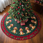 Dachshund Holiday Spirit Christmas Tree Skirt
