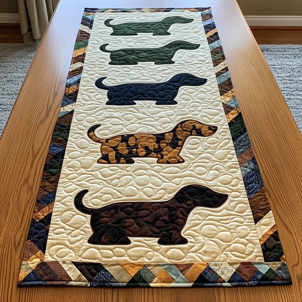 Dachshund Love Table Runner