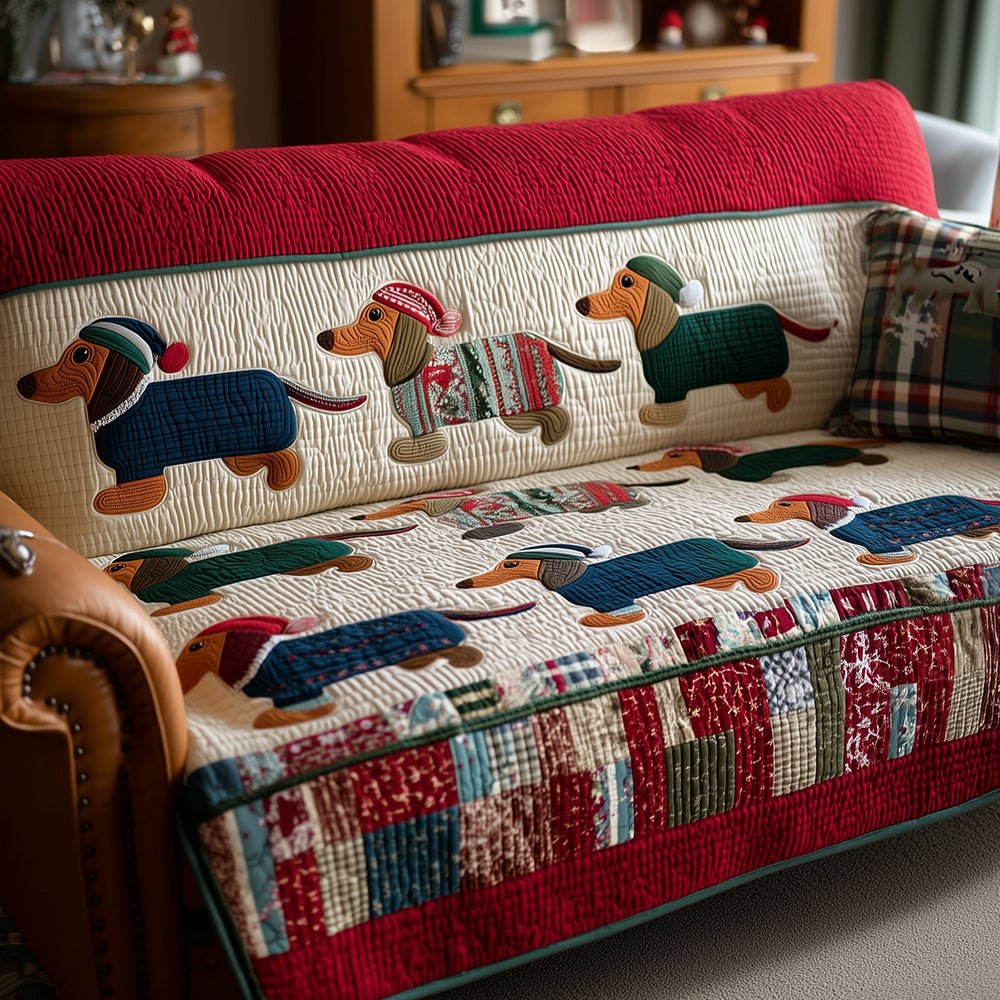 Dachshund Pajama Jam Sofa Cover