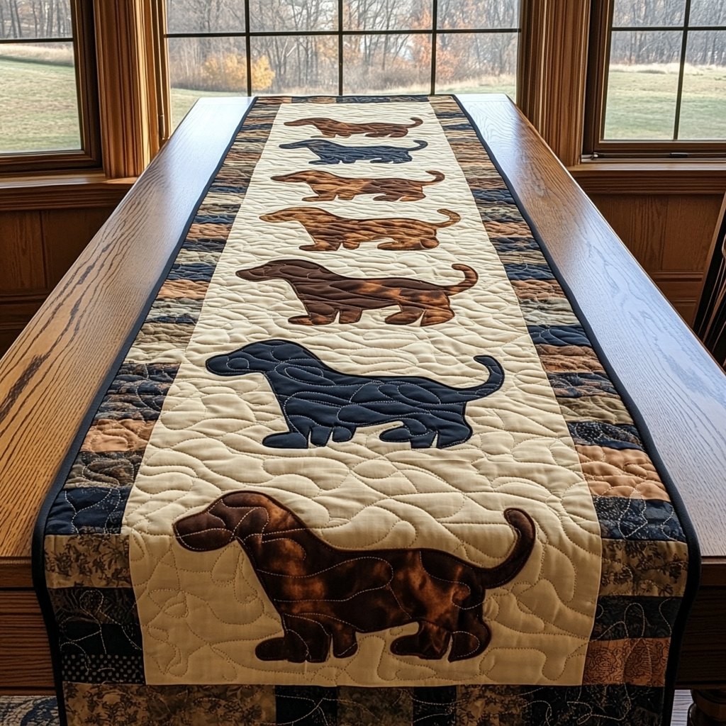 Dachshund Spirit Table Runner