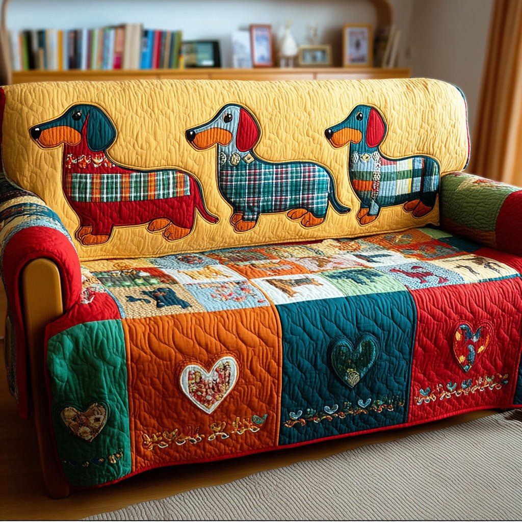 Dachshund Vibes Sofa Cover