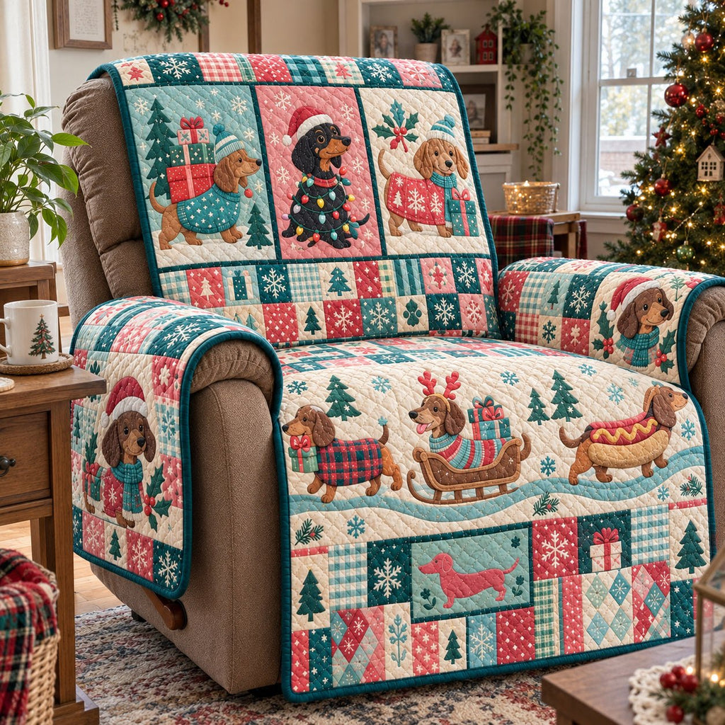 Dachshund Winter Sofa Cover