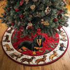 Dachshunds Blessing Christmas Tree Skirt