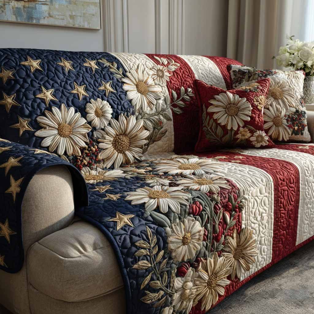 Daisy Americana Sofa Cover