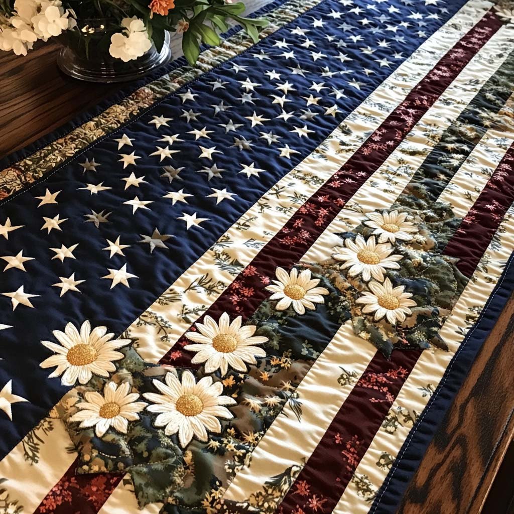 Daisy Banner Table Runner