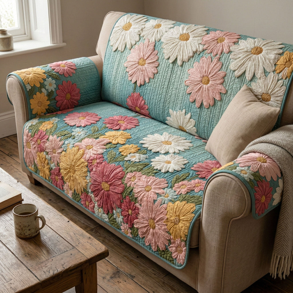 Daisy Bloom Sofa Cover