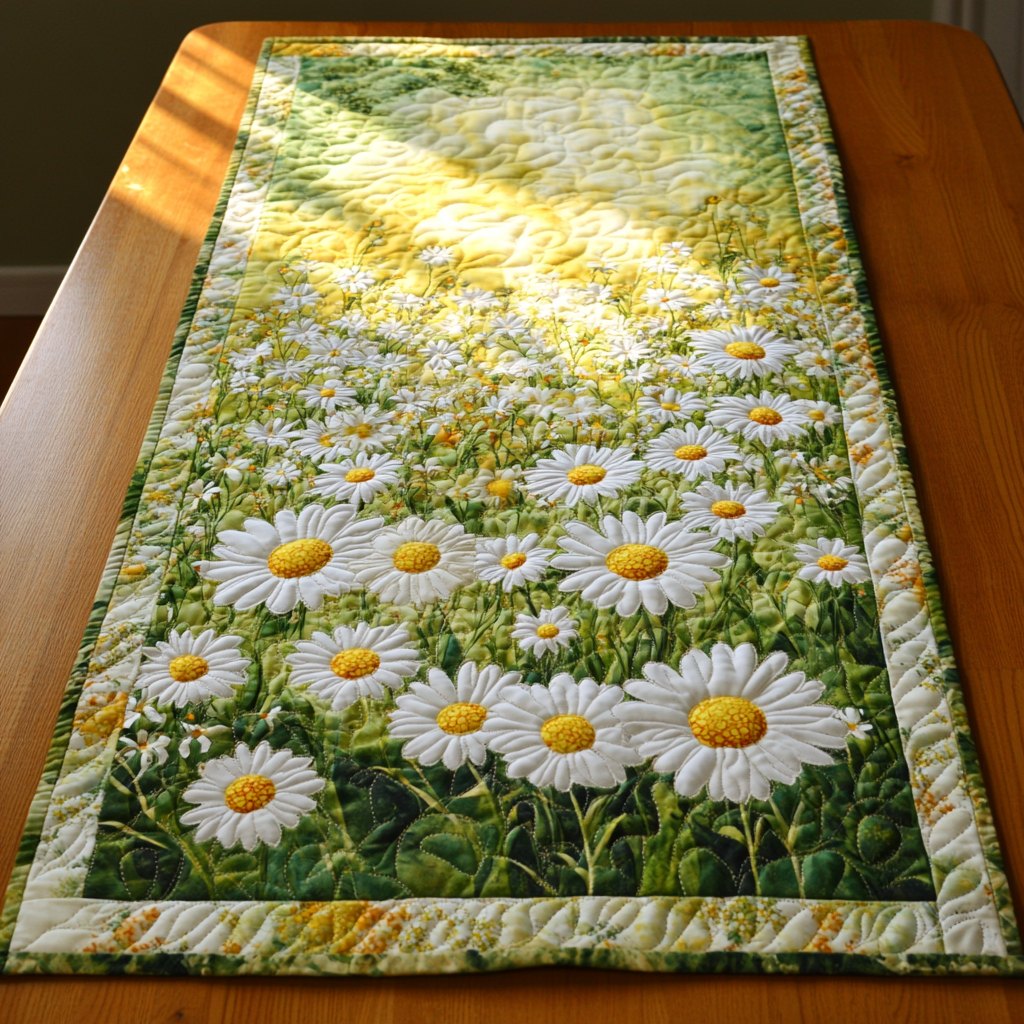 Daisy Dreamscape Table Runner