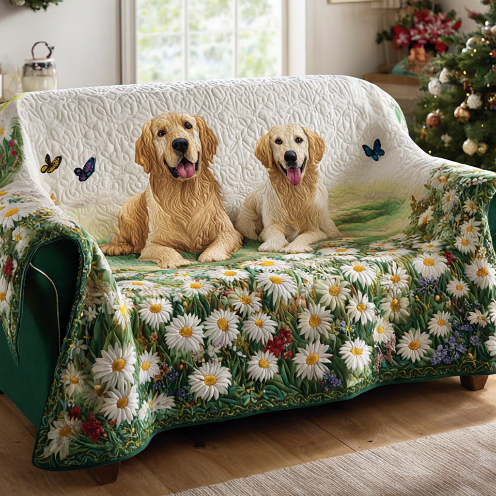 Daisy Golden Retriever Sofa Cover