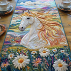Daisy Horse Charm Table Runner