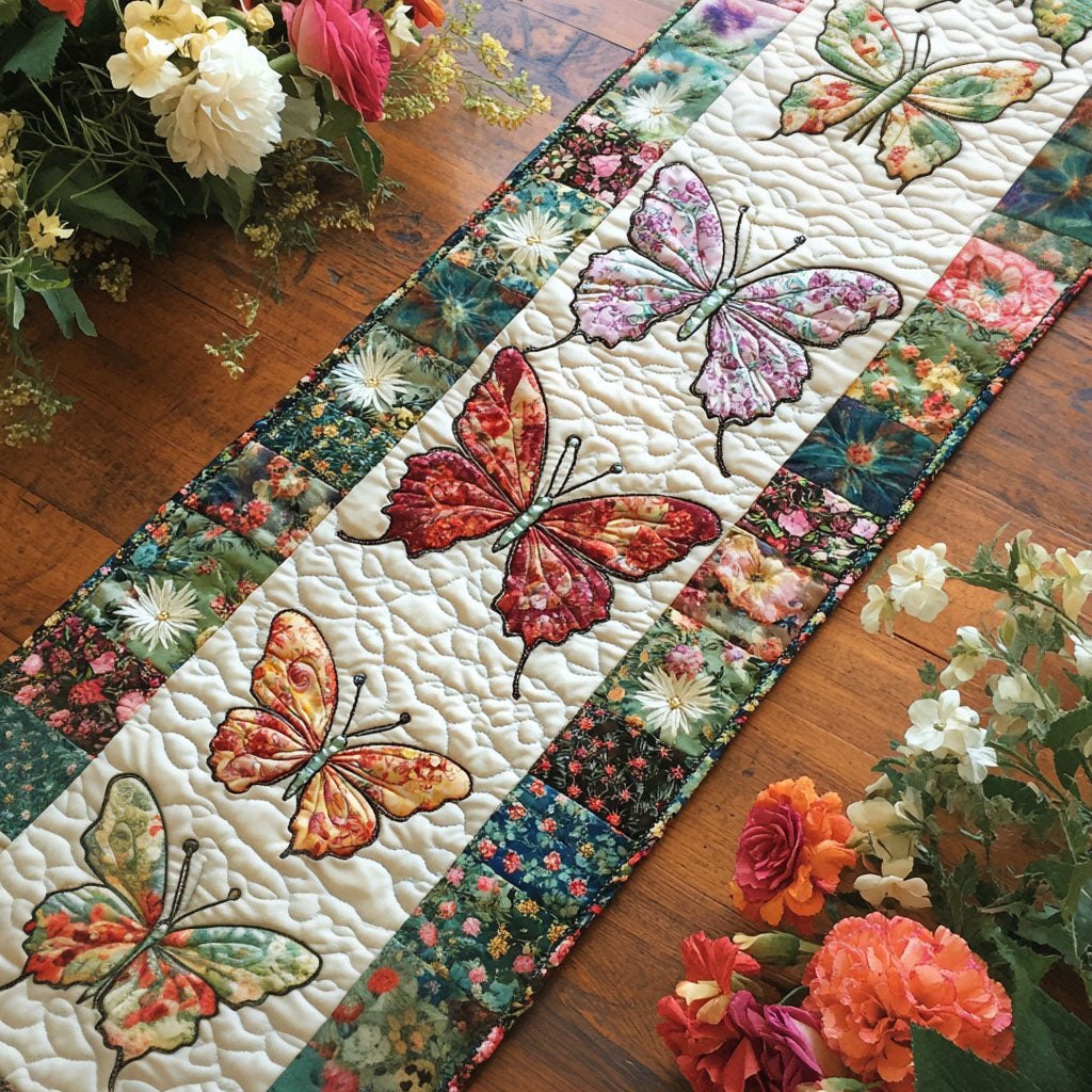 Dance of Butterflies Table Runner
