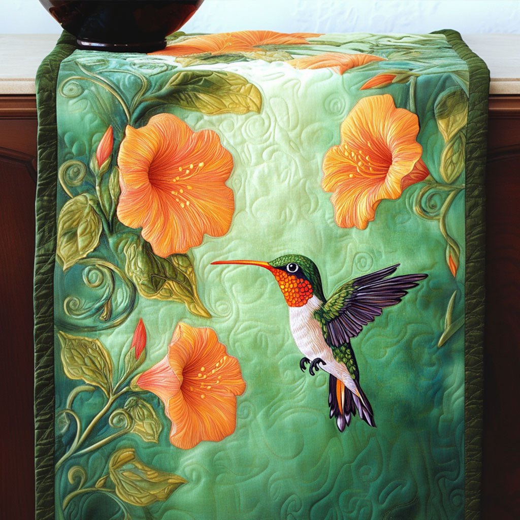 Dancing Hummingbirds Table Runner