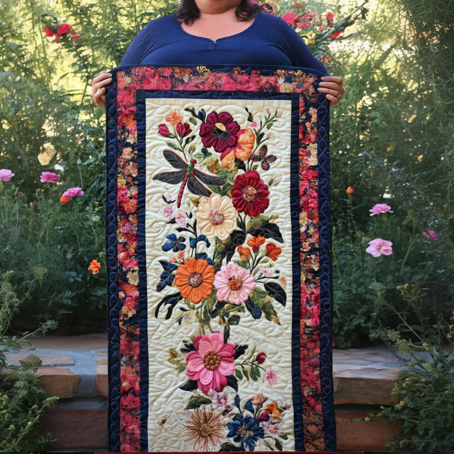 Dancing Petals Table Runner