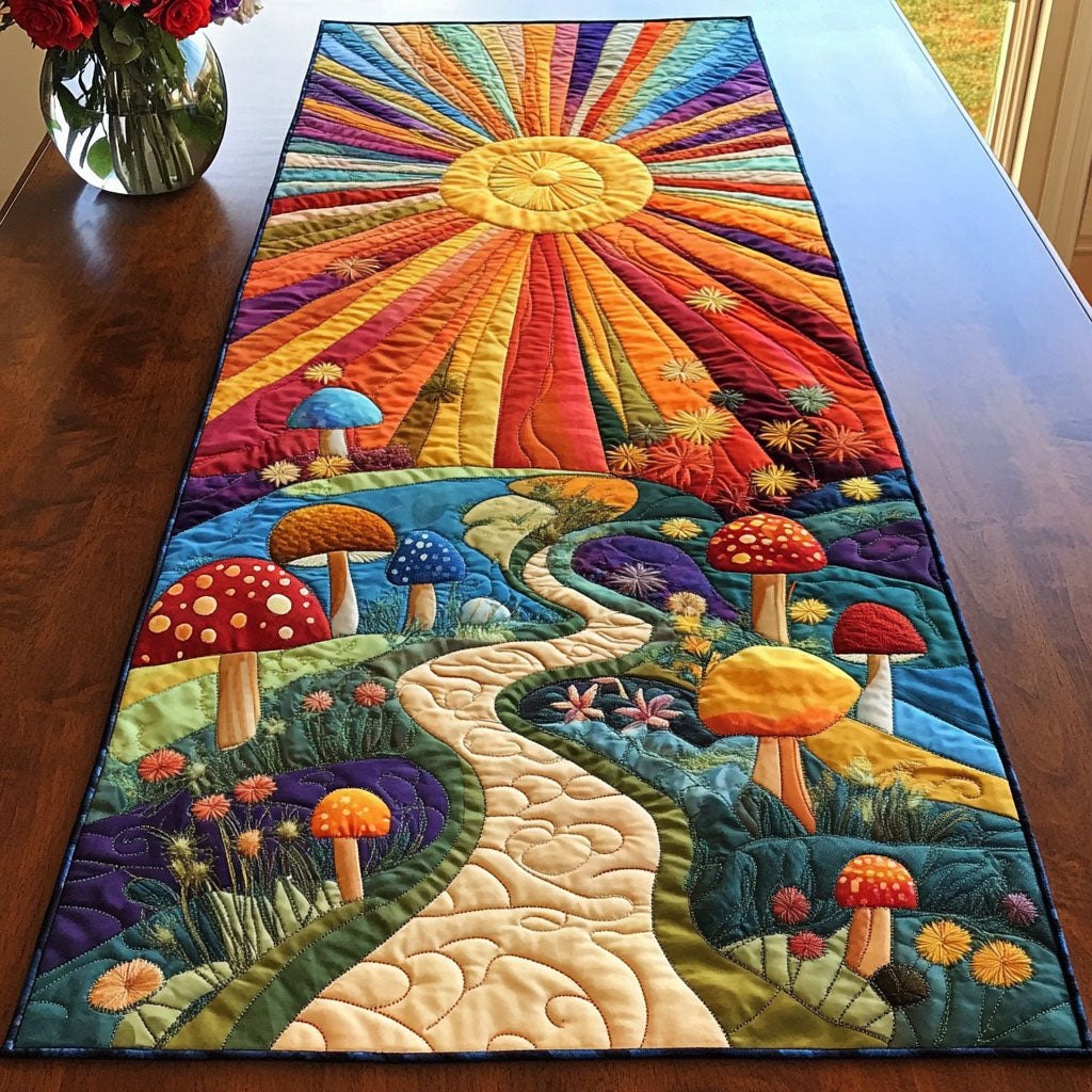 Dawn Fungi Path Table Runner