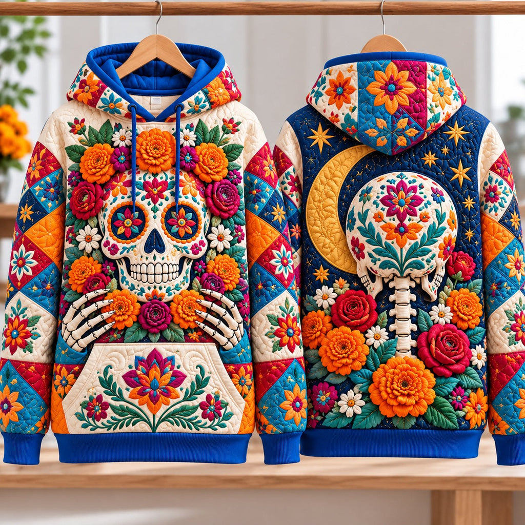 Day of the Dead Carnival hoodie, all-over print