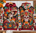 Day of the Dead Heritage hoodie, all-over print