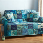 Deep Blue Calm Sofa Cover