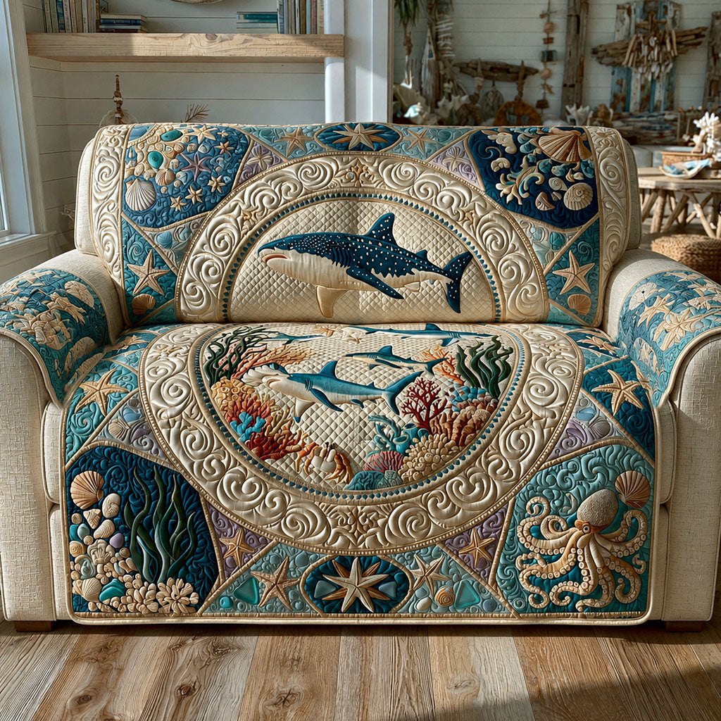 Deep Blue Journey Sofa Cover