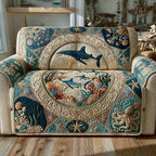 Deep Blue Journey Sofa Cover