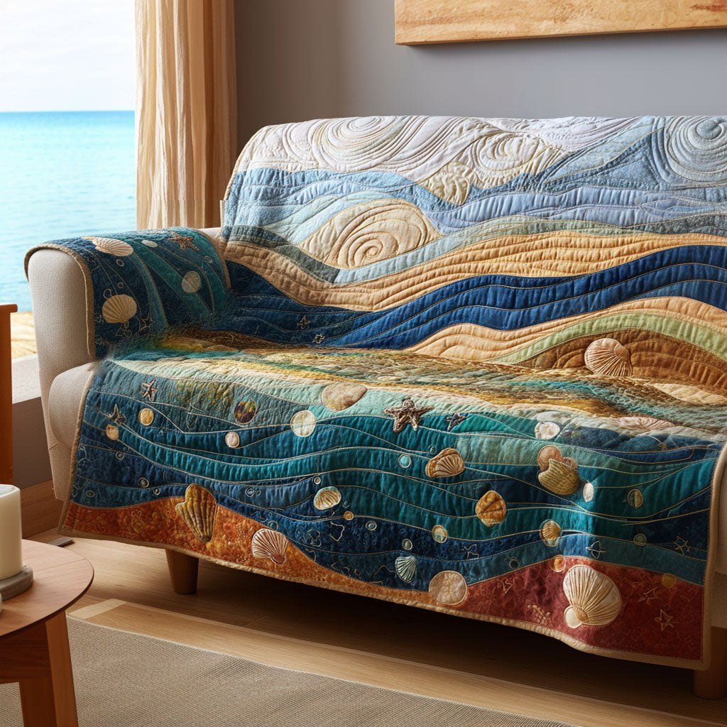 Deep Blue Sofa Cover