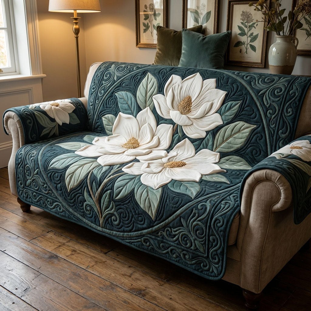 Deep Forest Magnolia Sofa Cover