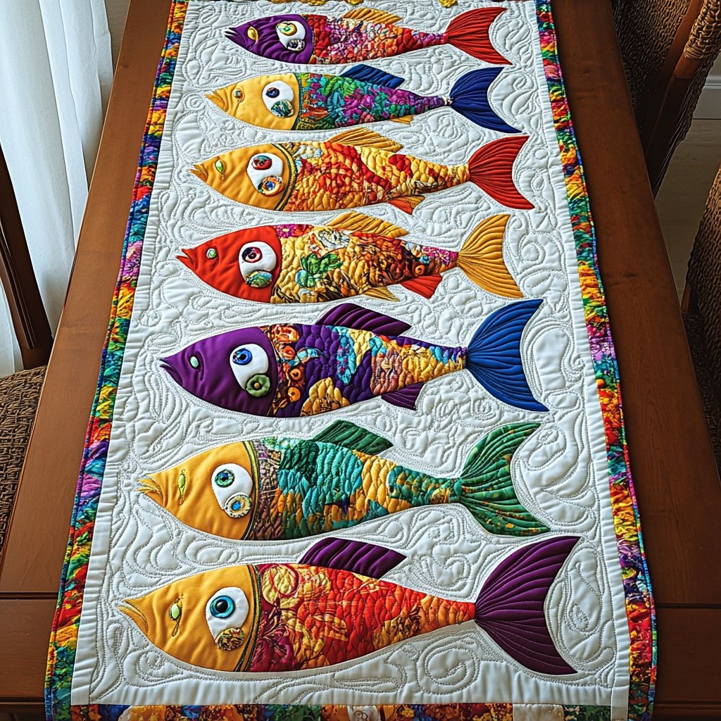 Deep Sea Fish Table Runner