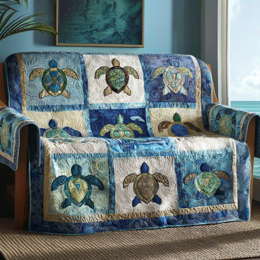 Deep Sea Turtle Sofa Cover