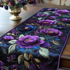 Deep Violet Bloom Table Runner