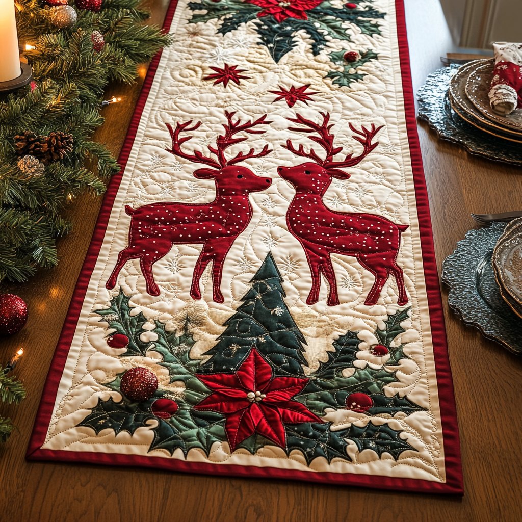 Deer Tracks Table Runner