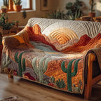 Cactus Canyon at Orange Sunset Sofa Cover