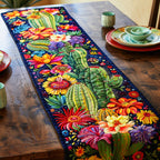 Desert Bloom Cactus Table Runner