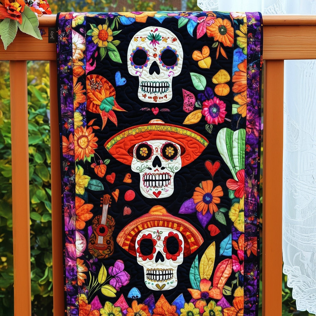 Dia De Los Muertos Elegance Table Runner