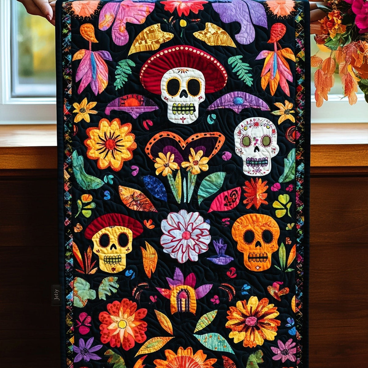 Dia De Los Muertos Joy Table Runner