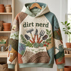 Dirt Nerd hoodie, all-over print