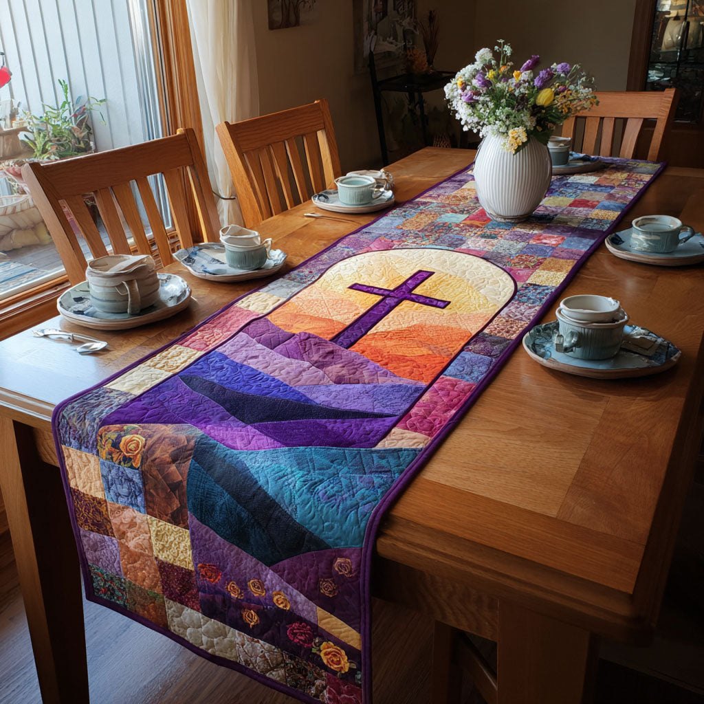 Divine Light Cross Table Runner